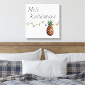 Mele Kalikimaka - Weihnachts-Canvas Print Leinwanddruck (Insitu (Schlafzimmer))