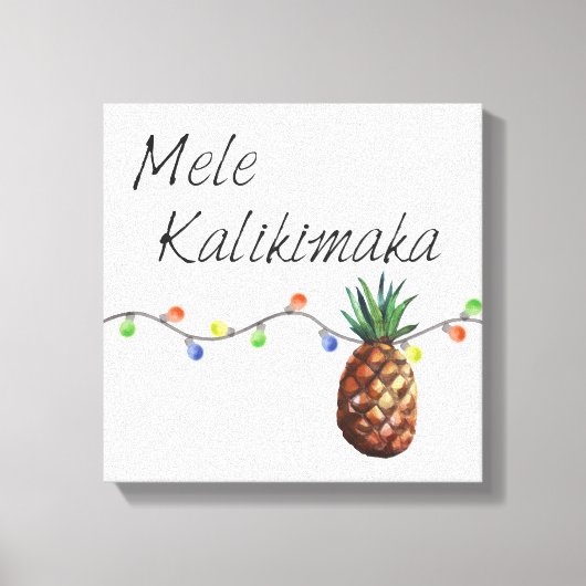 Mele Kalikimaka - Weihnachts-Canvas Print Leinwanddruck (Vorderseite)