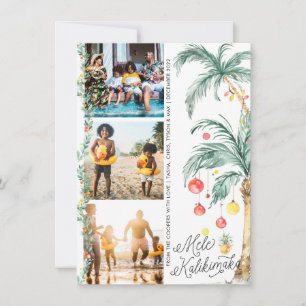 Mele Kalikimaka   Weihnachts-Fotocollage-Karte