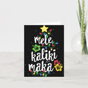 Mele Kalikimaka Weihnachts-Hawaiian-T-Shirt Karte