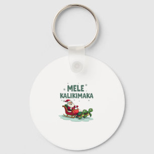 Mele Kalikimaka Weihnachts-Shirt � Santa Schlitten Schlüsselanhänger