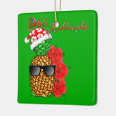 Mele Kalikimaka Weihnachtsananas Keramikornament (Links)