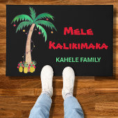 Mele Kalikimaka Weihnachtsananas Palmenname Fußmatte