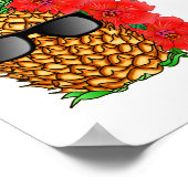 Mele Kalikimaka Weihnachtsananas Poster (Ecke)