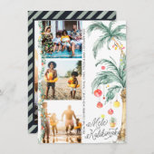 Mele Kalikimaka | Weihnachtsfoto-Collage Card (Vorne/Hinten)