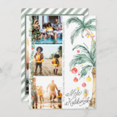 Mele Kalikimaka | Weihnachtsfoto-Collage Card (Vorne/Hinten)