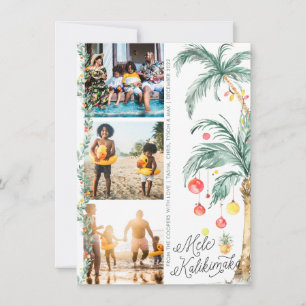 Mele Kalikimaka   Weihnachtsfoto-Collage Card