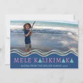 Mele Kalikimaka Weihnachtsfoto Collage Feiertagskarte (Vorderseite)