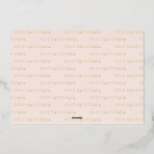 Mele Kalikimaka Weihnachtsfoto Collage Folien Feiertagskarte (Rückseite)