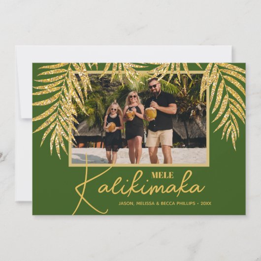 Mele Kalikimaka Weihnachtsgebäck Feiertagskarte (Vorderseite)