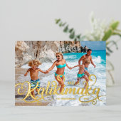 Mele Kalikimaka Weihnachtsgebäck Folien Feiertagskarte (Stehend vorne)