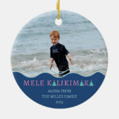Mele Kalikimaka Weihnachtsgebäck Keramik Ornament (Hinten)