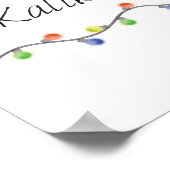 Mele Kalikimaka - Weihnachtsgedicht Poster (Ecke)