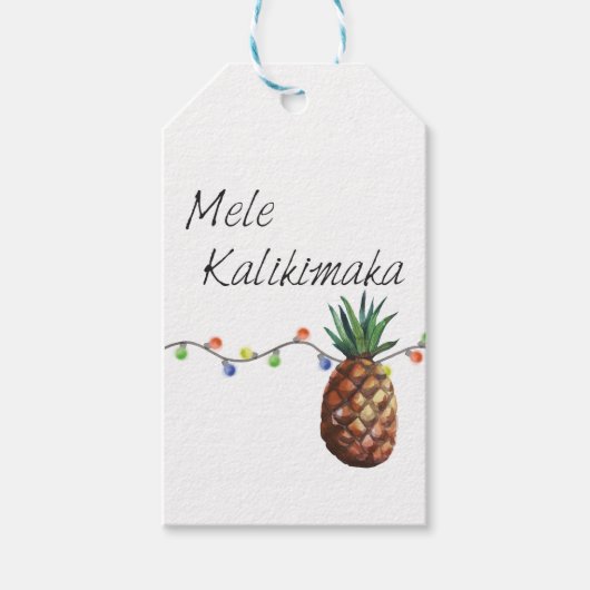 Mele Kalikimaka - Weihnachtsgeschenke Tags Geschenkanhänger (Vorderseite)