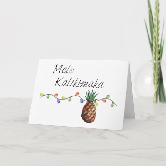 Mele Kalikimaka - Weihnachtskarten Feiertagskarte (Vorderseite)