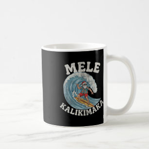 Mele Kalikimaka Weihnachtsmann Surft Hawaii Weihna Kaffeetasse