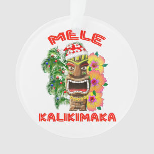 Mele Kalikimaka Weihnachtsmann Tiki Ornament