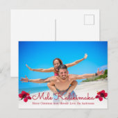 Mele Kalikimaka Weihnachtspostkarten Feiertagspostkarte (Vorne/Hinten)