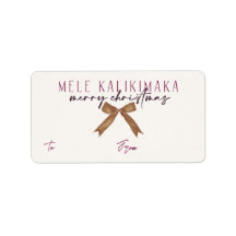 Mele Kalikimaka, Zucker-Pflaumengiftlabel