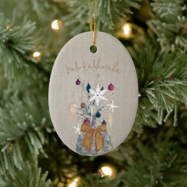 Mele Kalikimaka, Zuckerpflaume Keramik Ornament