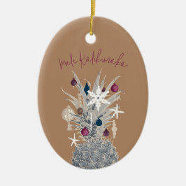 Mele Kalikimaka, Zuckerpflaume Keramik Ornament