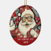 Mele Kamikimaka Hawaiian Santa Ornament (Rechts)