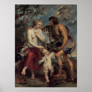 Meleager und Atalante Poster