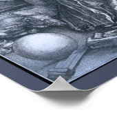 Melencolia I by Albrect Durer Poster (Ecke)