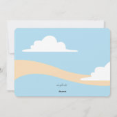 Melgende Snowman Holiday Grußkarte Feiertagskarte (Rückseite)