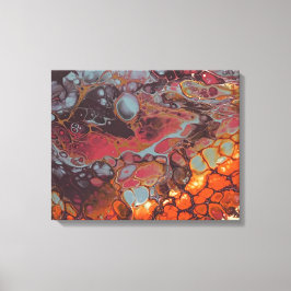 Melierte Crayon Serie - Lava Beach wie Leinwanddruck