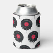 Melierte Vinyl-Platten, künstlerisches Muster. Dosenkühler (Kanne Vorderseite)