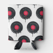 Melierte Vinyl-Platten, künstlerisches Muster. Dosenkühler (Rückseite)