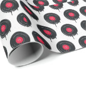 Melierte Vinyl-Platten, künstlerisches Muster. Geschenkpapier (Rolleneckpunkt)