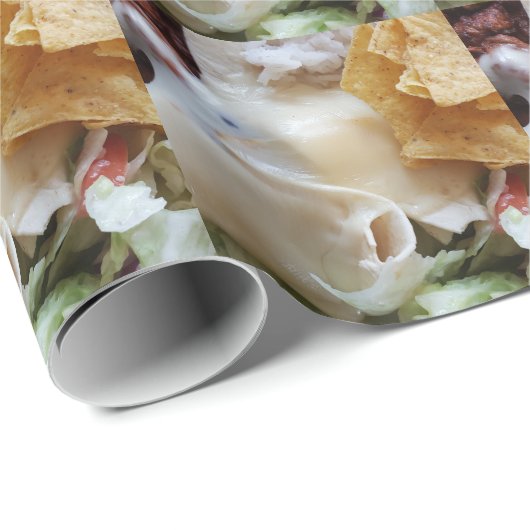 Melierter Käse Nacho Funny Food Geschenkpapier (Rolleneckpunkt)