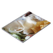 Melierter Käse Nacho Funny Food Notizblock (Linke Seite)