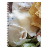 Melierter Käse Nacho Funny Food Notizblock (Vorderseite)