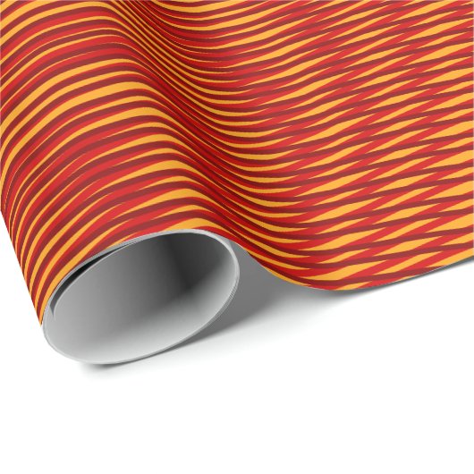 Melierter Kupfer-Effekt Moiré Stripes Abstrakt Geschenkpapier (Rolleneckpunkt)