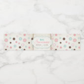 Melierter Schneemann ~ Winter Geburtstag Gefallen Wasserflaschenetikett (Einzelnes Label)