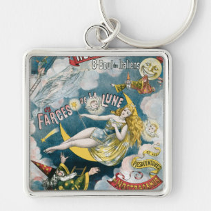 Melies ~ französischer Magier-Vintage magische Ta Schlüsselanhänger