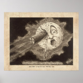 Méliès Le Voyage dans la Lune Tableau 9 Poster