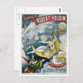 Melies ~ Vintag Magician Magician Magic Act Postkarte (Vorne/Hinten)