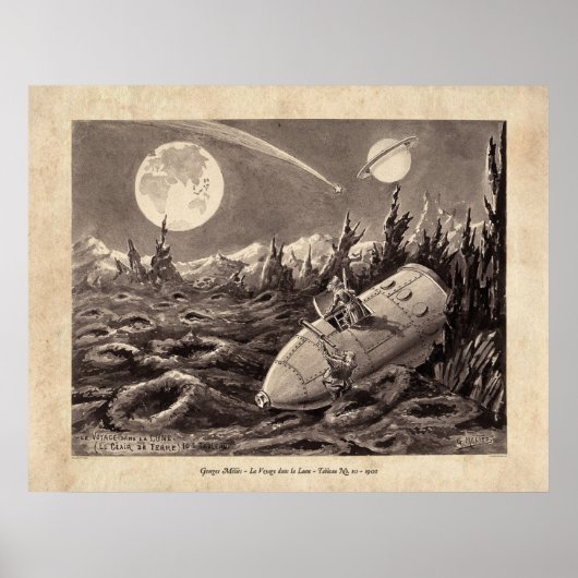 Méliès Voyage dans la Lune Tableau 10 Poster (Vorne)