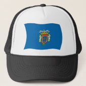 Melilla Flag Hat Truckerkappe (Vorderseite)