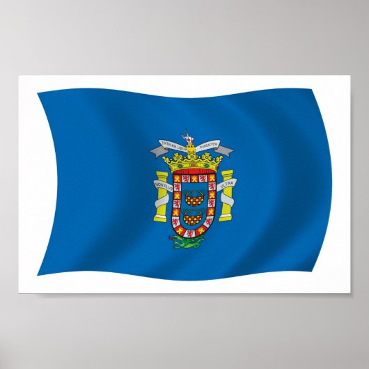 Melilla Flag Poster Print (Vorne)