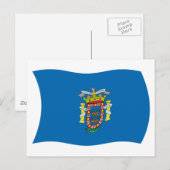 Melilla Flag Postkarte (Vorne/Hinten)