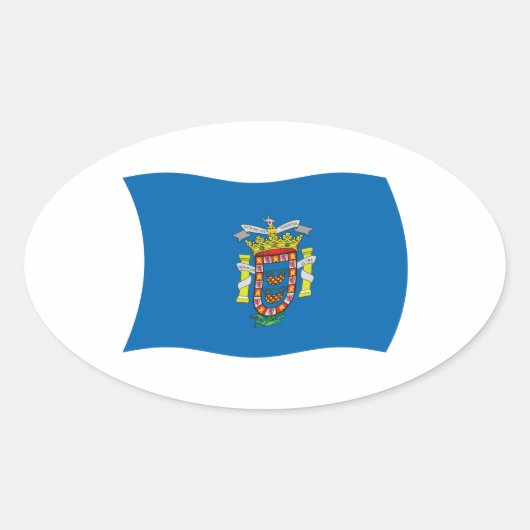 Melilla Flag Sticker (Vorderseite)