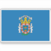 Melilla-Flagge Aufkleber (Vorderseite)