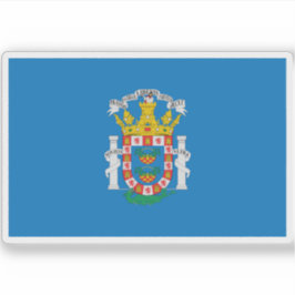 Melilla-Flagge Aufkleber