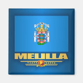 Melilla-Flagge Magnet (Vorne)