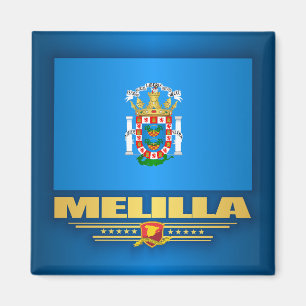 Melilla-Flagge Magnet